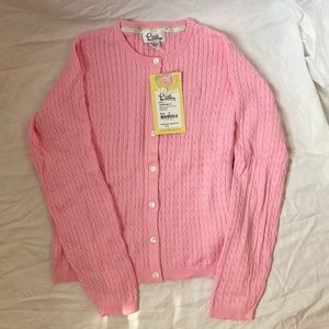 NWT Kids Lil Gloria Pink Cardigan